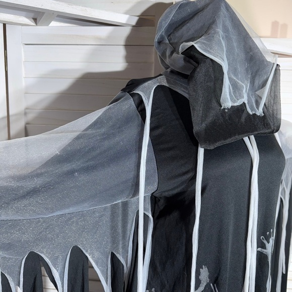 Spirit Ghoul Soul Eater Costume Black Grey White Size S - Picture 6 of 16